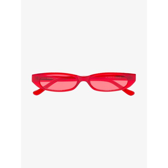Roberi & Fraud Frances Sunglasses in Red - Picture 2 of 6